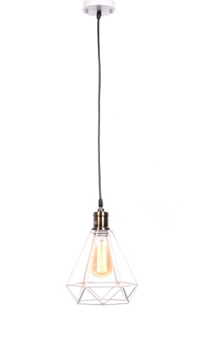 Lumina Deco Deco LAMPA WISZĄCA INDUSTRIALNA LOFT BIAŁA COBI LDP 11609 (WT)