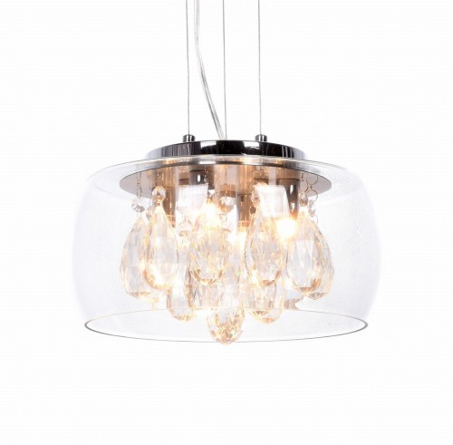 Lumina Deco Deco NOWOCZESNA LAMPA WISZĄCA CHROMOWANA TOSSO D30