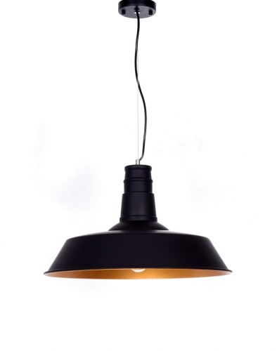 Zdjęcia - Żyrandol / lampa Lumina-Deco LAMPA WISZĄCA INDUSTRIALNA CZARNA SAGGI 