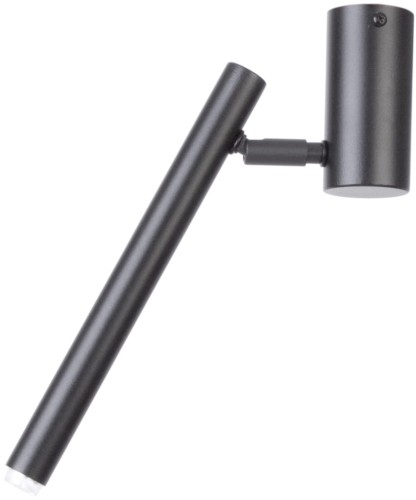 Sigma Sopel Średni lampa sufitowa (spot) 1-punktowa czarna 33162 33162