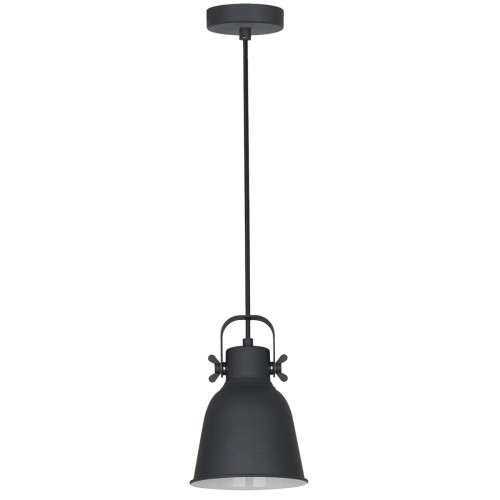 Italux Industrialna LAMPA wisząca LAVARE MD-HN82608-1-BK+WH metalowa OPRAWA loftowy zwis czarny biały MD-HN82608-1-BK+WH
