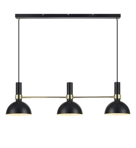 Markslojd LAMPA wisząca LARRY 106971 metalowa OPRAWA zwis kopuły belka czarna