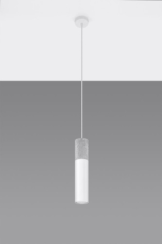 Sollux Lighting Lampa wisząca BORGIO 1 biały