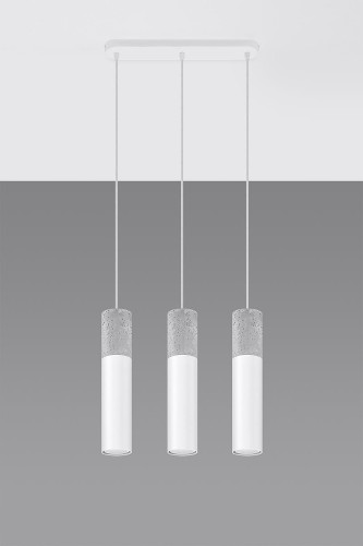 Sollux Lighting Lampa wisząca BORGIO 3L biały