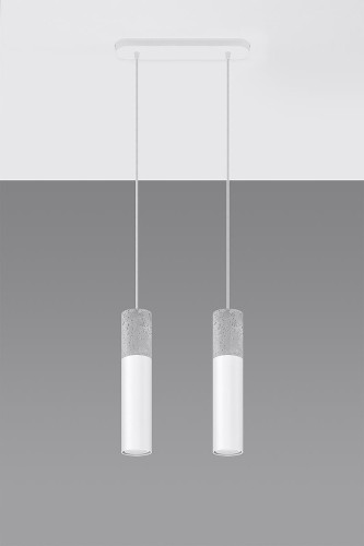 Sollux Lighting Lampa wisząca BORGIO 2 biały