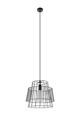 Sollux Lighting Gate lampa wisząca 1-punktowa czarna SL.0663 SL.0663