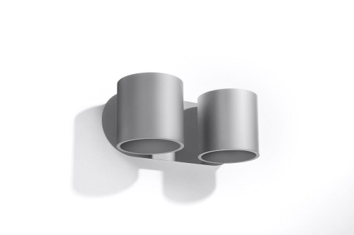 Sollux Lighting Kinkiet ORBIS 2 szary DEEP SPACE