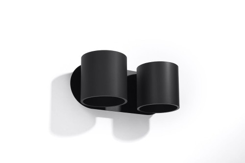 Sollux Lighting Kinkiet ORBIS 2 czarny DEEP SPACE