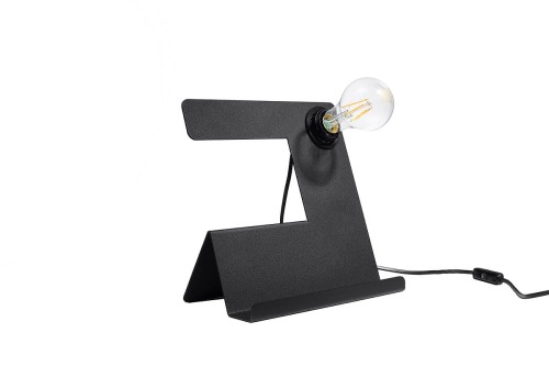 Sollux Lighting Incline lampka biurkowa 1-punktowa czarna SL.0669 SL.0669