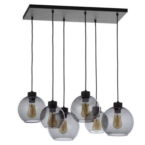 TK Lighting Lampa wisząca Cubus 6pł. 2833