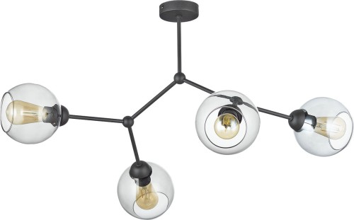 TK Lighting Lampa sufitowa Fairy 4 punktowa czarna 2730 - 2730