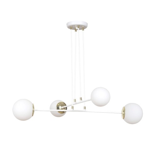 Emibig Ognis lampa wisząca 4-punktowa biała 967/4 967/4