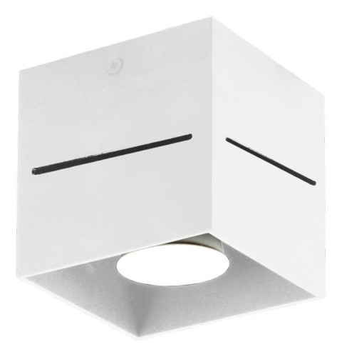 Lampex Plafon Quado PRO 1, biały, 10x10 cm