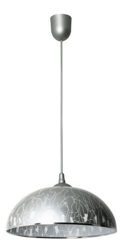 Lampex Lampa wisząca Anja F, szaro-biała, 70x38 cm