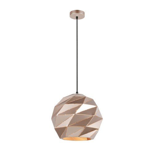 Italux Geometryczna LAMPA wisząca PALERMO PND-2424-1L-GD metalowa OPRAWA zwis złoty PND-2424-1L-GD