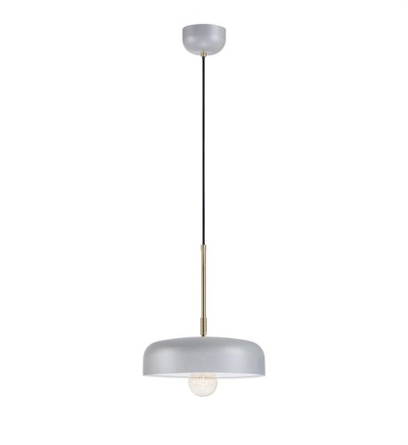 Markslojd Lampa wisząca Caen 107924 szara minimalistyczna oprawa sufitowa 107924
