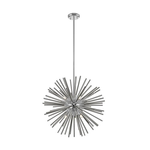 Zuma Line Designerska LAMPA wisząca URCHIN P0491-09F-F4AN metalowa OPRAWA gwiazda explosion soleil chrom P0491-09F-F4AN