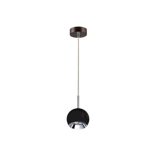 Spotlight Ball Wood lampa wisząca 1-punktowa orzech/czarny 5143176 5143176