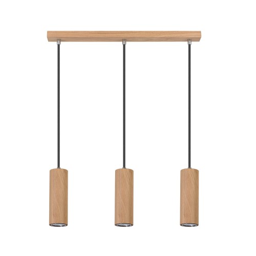 Spotlight Premium Collection Lampa wisząca Pipe nowoczesna oprawa z drewna dębowego 1551374