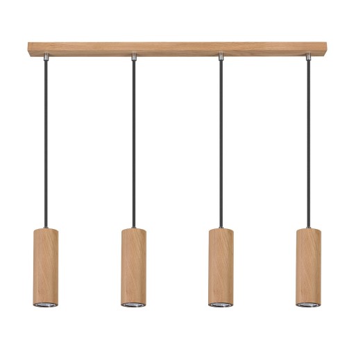 Spotlight Premium Collection Lampa wisząca Pipe nowoczesna oprawa z drewna dębowego 1551474