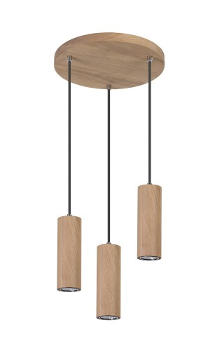 Spotlight Premium Collection Lampa wisząca PipeR nowoczesna oprawa z drewna dębowego 1551374R