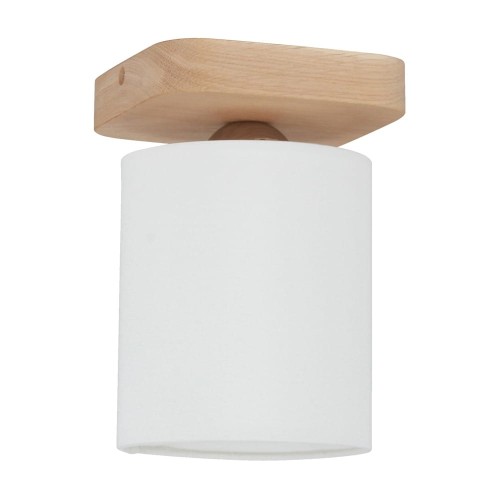 Spot-Light Stylowa lampa sufitowa Jenta z lnianym kloszem