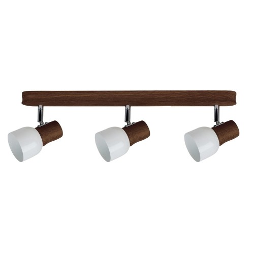 Spot-Light Svantje lampa sufitowa (spot) 3-punktowa orzech/biały 2239376 2239376