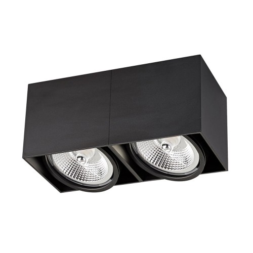 Box 2 lampa sufitowa 2-punktowa czarna ACGU10-117