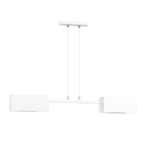 Emibig Tolos lampa wisząca 2-punktowa biała 634/2 634/2