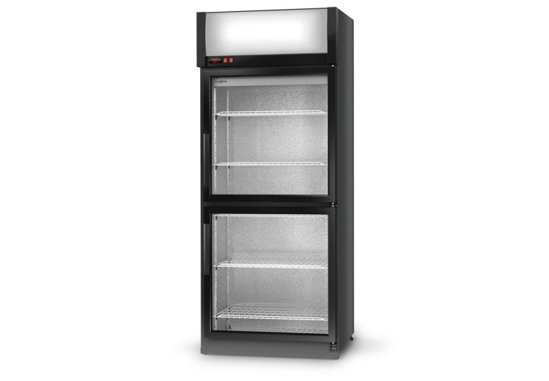 Energooszczędna szafa chłodnicza przeszklona RAPA SCh-S 825 2D AG ecoline