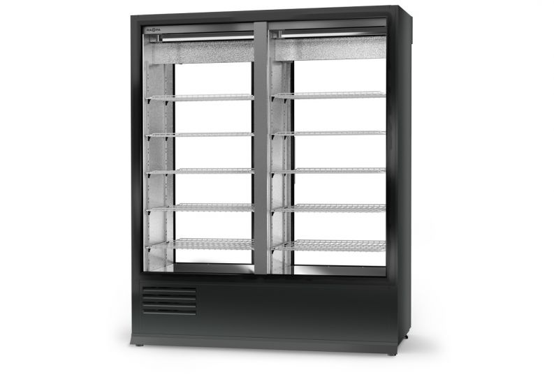 Energooszczędna szafa chłodnicza dwustronnie przeszklona RAPA SCh-2SR 1D 1200 ecoline