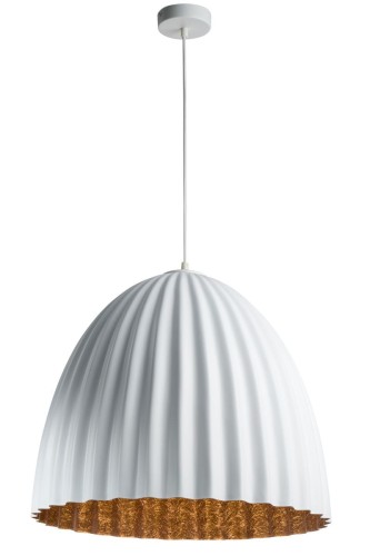 Sigma biała lampa wisząca miedziana wewnątrz TELMA 32023 duża lampa sufitowa nad stół do jadalni 32023