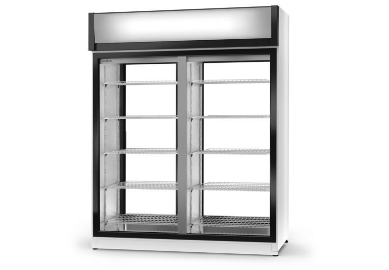 Szafa chłodnicza dwustronnie przeszklona RAPA SCh-2SR 1200 1D AG