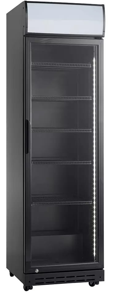 Szafa chłodnicza przeszklona SD420BE | 386 l | czarna (RQ419-BLACK)