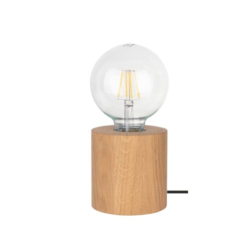 SpotLight Trongo Round lampka stołowa 1-punktowa dąb olejowany/czarny 7079174