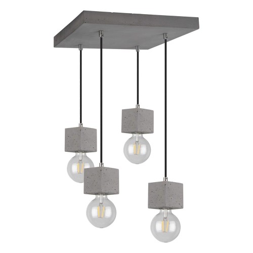 Spotlight Strong lampa wisząca 4-punktowa szara/czarna 7089436 7089436