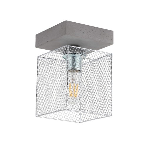 Spotlight Gittan lampa sufitowa 1-punktowa szara/chrom 8172136