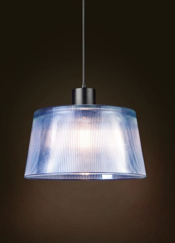 Sigma lampa wisząca loft klosz szklany DAST 31944 lampa sufitowa z niebieskim transparentnym kloszem 31944
