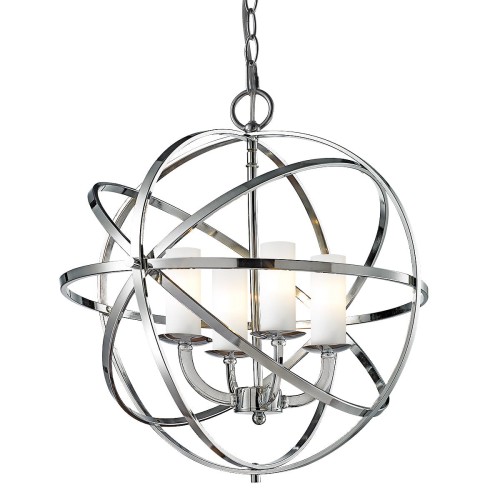 EVO LAMPA wisząca EVO P04820CH metalowa OPRAWA zwis kula ball pierścienie rings chrom EVO P04820CH