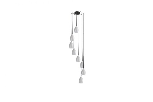 Azzardo Lampa wisząca Izza 8 MD1288A-8BL Shiny Black