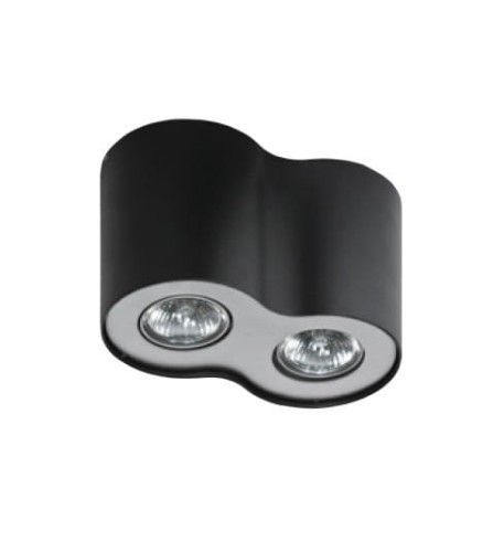 Azzardo Włochy oprawa sufitowa NEOS 2 FH31432B BK/ALU