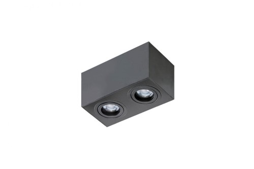 Azzardo Plafon Brant 2 square AZ2827 czarna oprawa w nowoczesnym stylu AZ2827