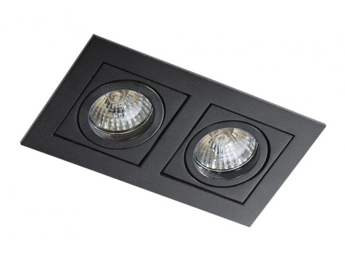 Azzardo Oświetlenie Lampa Wpust PACO 2 Czarny (GM2201 BK) Downlight