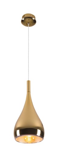 Maxlight Lampa wisząca Vigo I P0307 nowoczesna oprawa w kolorze złotym P0307