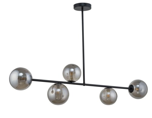 Sigma Roma lampa wisząca 5-punktowa czarna 32079