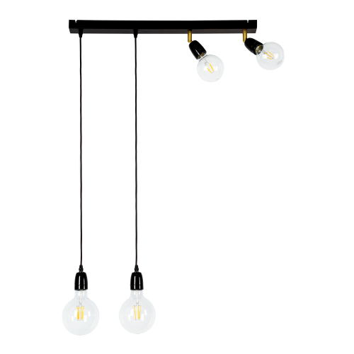 Britop Porcia lampa wisząca 4-punktowa czarna 81279404 81279404