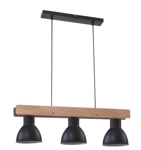 Candellux VARIO Czarny | Brąz 3xE27 Lampa wisząca 33-73471 33-73471