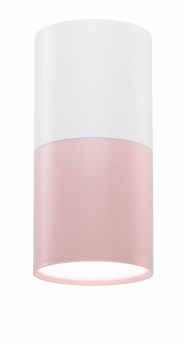 Candellux Oprawa natynkowa TUBA IP20 śr. 5.8 cm biało-różowa GU10