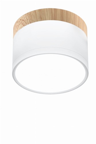 Candellux Oprawa natynkowa TUBA IP20 śr. 8.8 cm biała LED