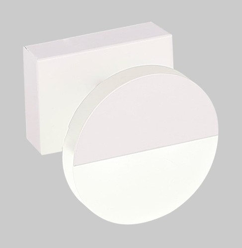 Candellux Lighting biały kinkiet LED okrągły SING 21-72795 lampa ścienna obok lustra do łazienki 21-72795